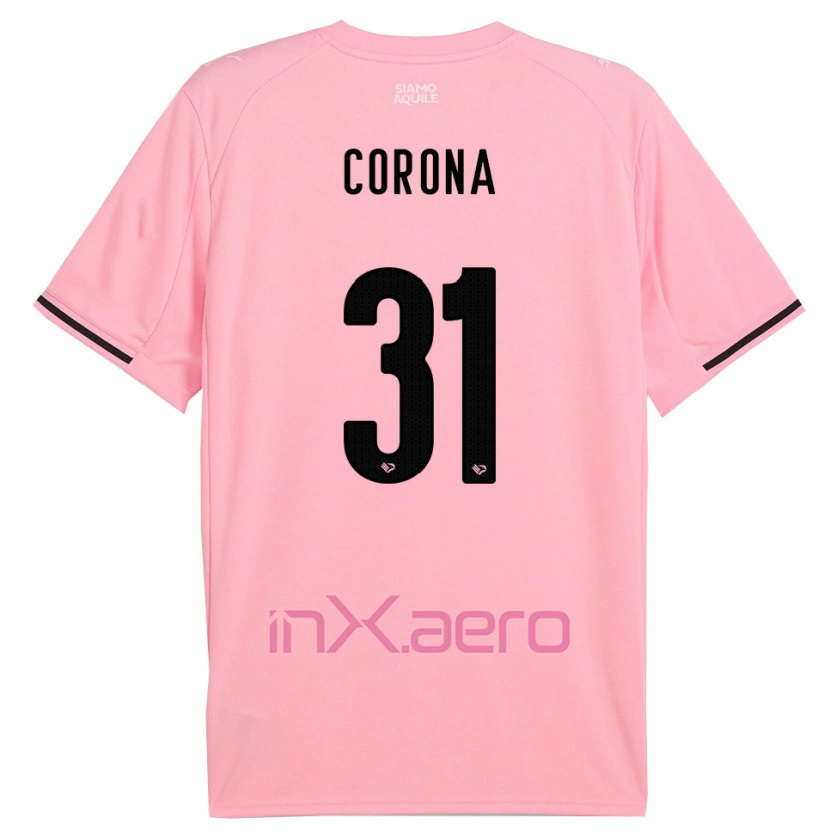 Danxen Heren Giacomo Corona #31 Roze Zwart Thuisshirt Thuistenue 2025/26 T-Shirt