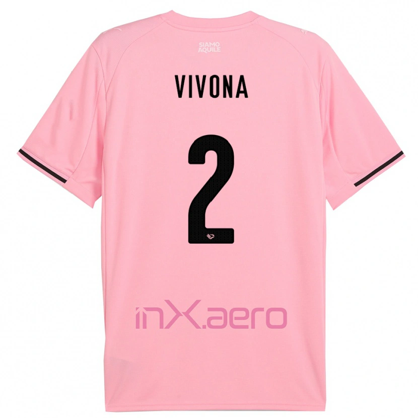 Danxen Heren Samuele Vivona #2 Roze Zwart Thuisshirt Thuistenue 2025/26 T-Shirt
