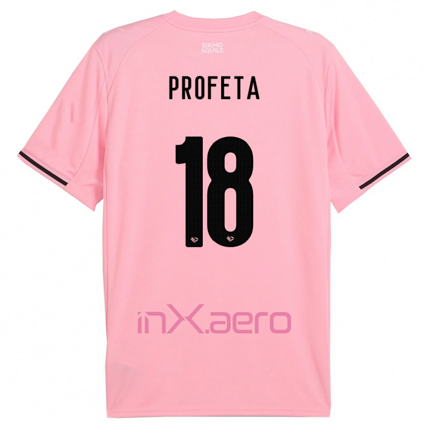 Danxen Heren Andrea Profeta #18 Roze Zwart Thuisshirt Thuistenue 2025/26 T-Shirt