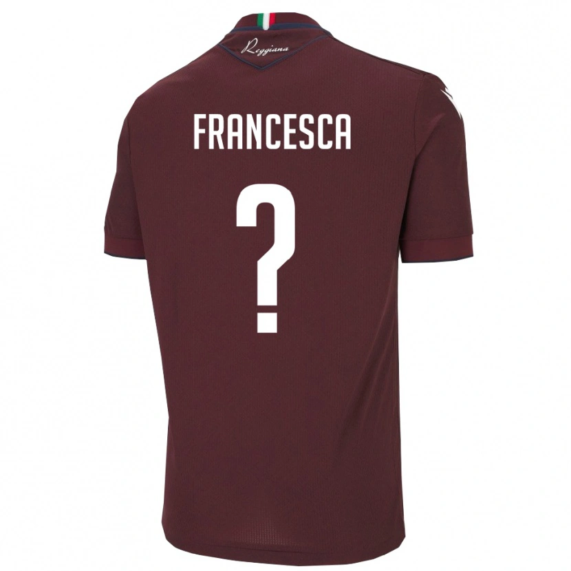 Danxen Heren Lenzini Francesca #0 Bourgondië Wit Thuisshirt Thuistenue 2025/26 T-Shirt