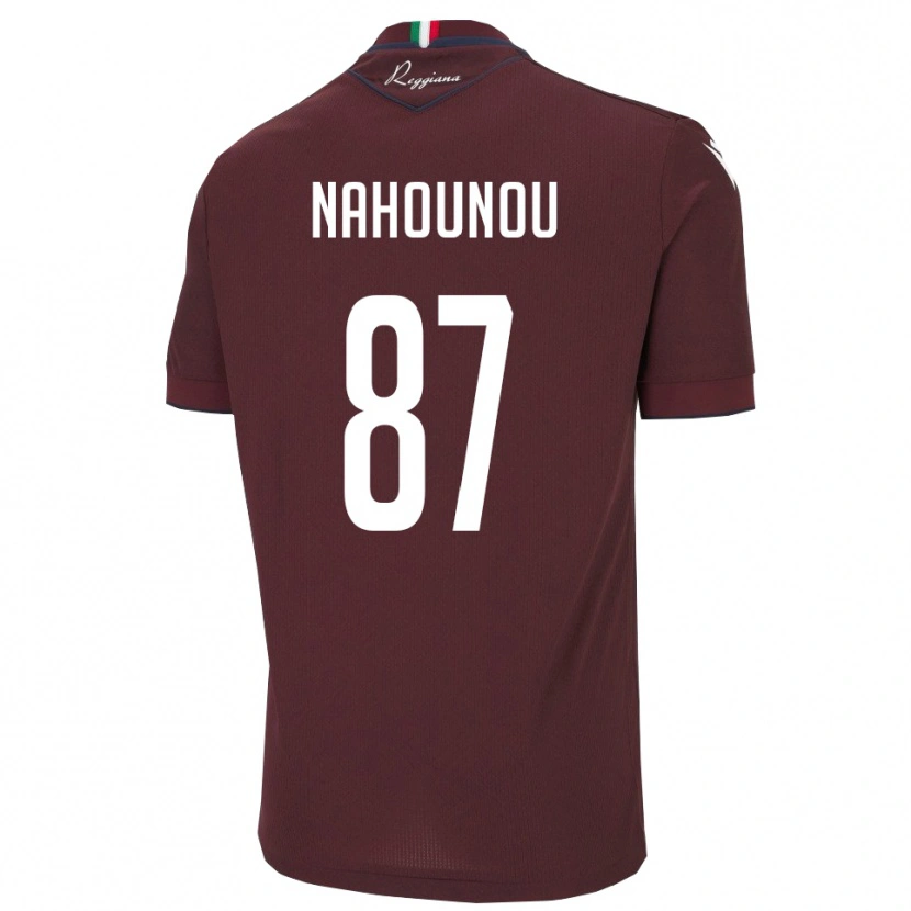 Danxen Heren Yannis Nahounou #87 Bourgondië Wit Thuisshirt Thuistenue 2025/26 T-Shirt