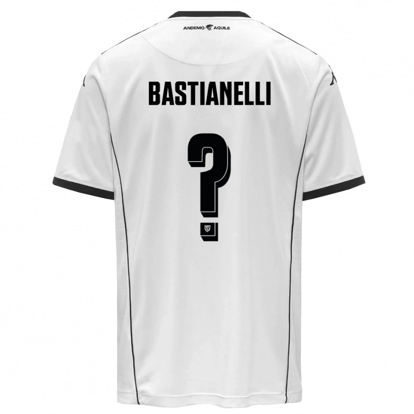 Danxen Heren Flavio Bastianelli #0 Wit Zwart Thuisshirt Thuistenue 2025/26 T-Shirt