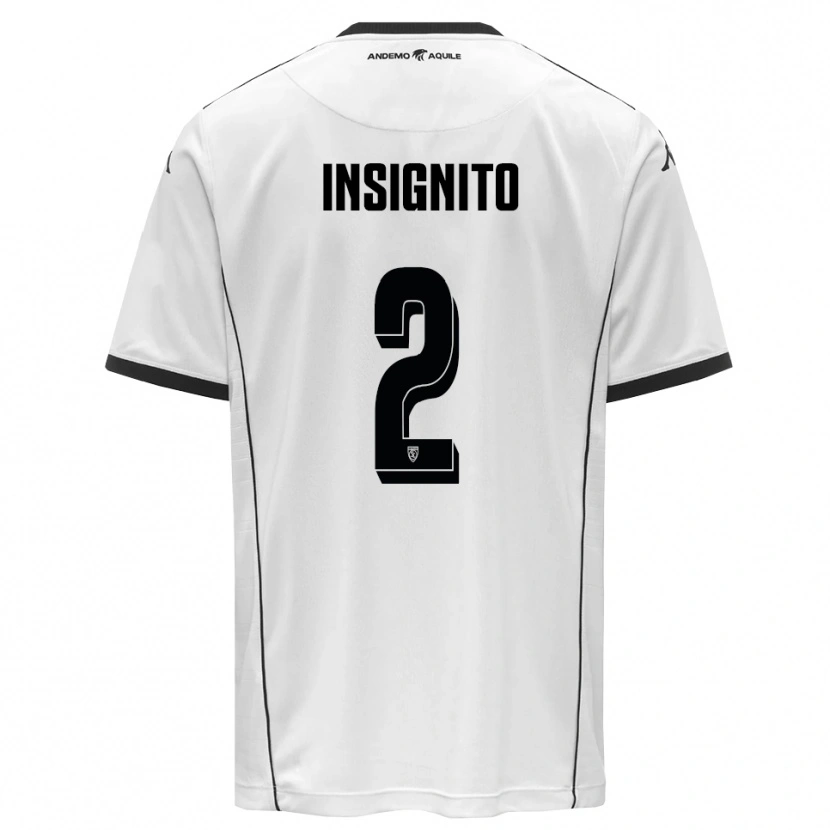 Danxen Heren Alessio Insignito #2 Wit Zwart Thuisshirt Thuistenue 2025/26 T-Shirt