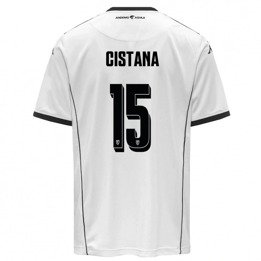 Danxen Heren Andrea Cistana #15 Wit Zwart Thuisshirt Thuistenue 2025/26 T-Shirt