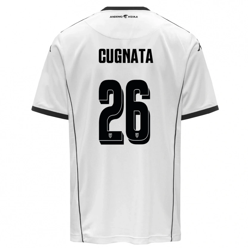 Danxen Heren Christian Cugnata #26 Wit Zwart Thuisshirt Thuistenue 2025/26 T-Shirt