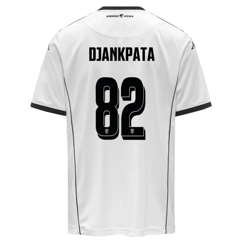 Danxen Heren Halid Djankpata #82 Wit Zwart Thuisshirt Thuistenue 2025/26 T-Shirt