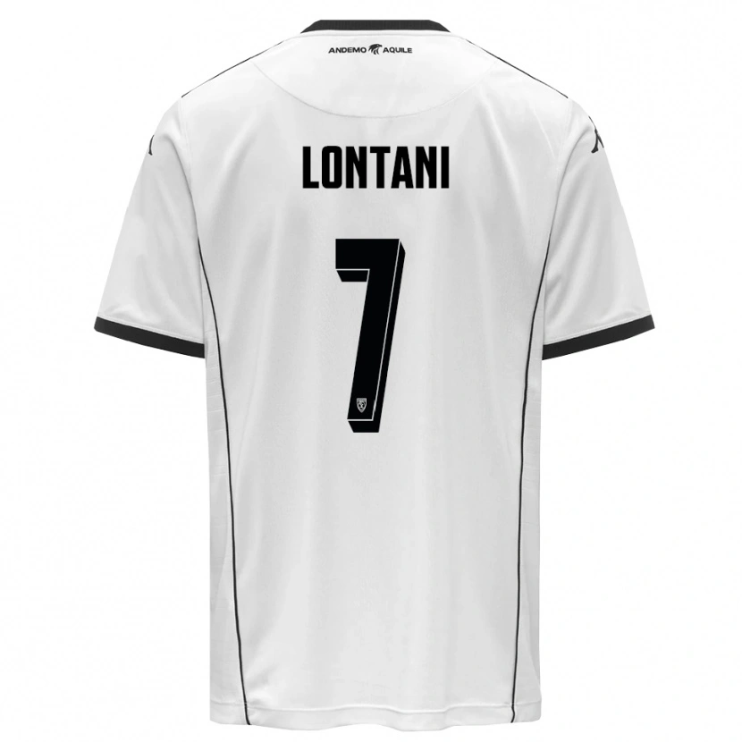 Danxen Heren Matteo Lontani #7 Wit Zwart Thuisshirt Thuistenue 2025/26 T-Shirt