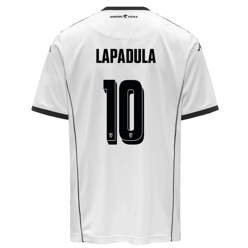 Danxen Heren Gianluca Lapadula #10 Wit Zwart Thuisshirt Thuistenue 2025/26 T-Shirt