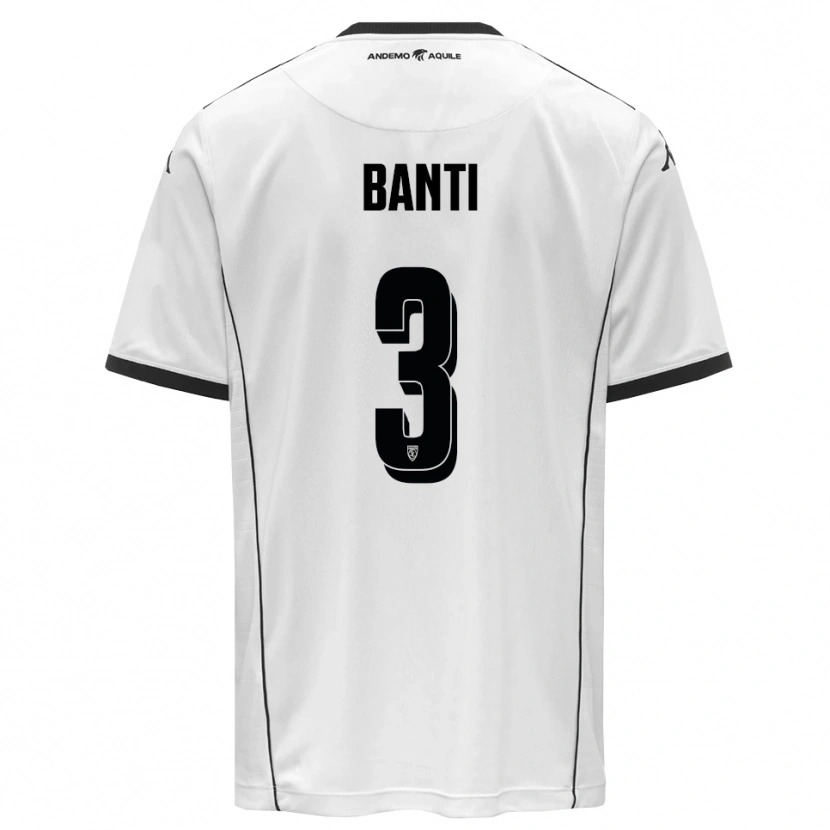 Danxen Heren Alessandro Banti #3 Wit Zwart Thuisshirt Thuistenue 2025/26 T-Shirt