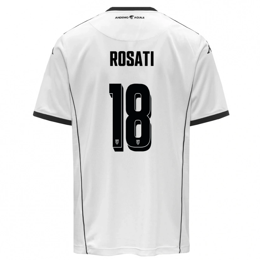 Danxen Heren Riccardo Rosati #18 Wit Zwart Thuisshirt Thuistenue 2025/26 T-Shirt