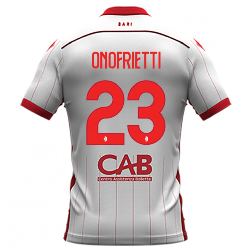 Danxen Heren Vincenzo Onofrietti #23 Wit Rood Thuisshirt Thuistenue 2025/26 T-Shirt