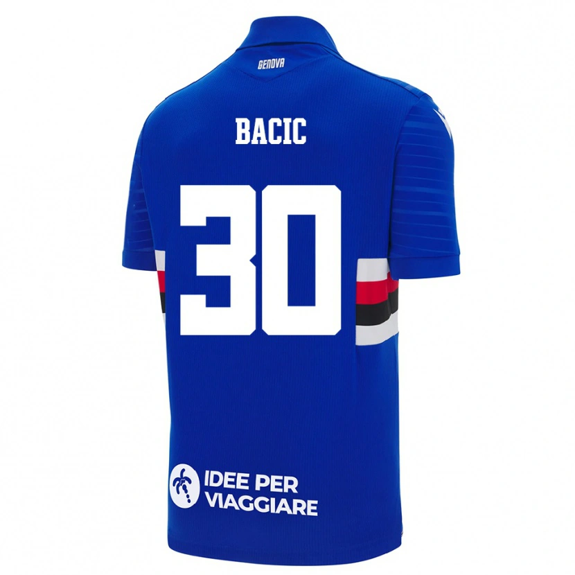Danxen Heren Mateo Bacic #30 Blauw Wit Thuisshirt Thuistenue 2025/26 T-Shirt