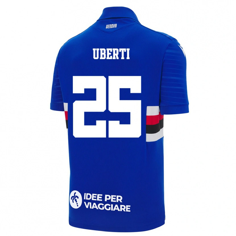 Danxen Heren Nicolò Uberti #25 Blauw Wit Thuisshirt Thuistenue 2025/26 T-Shirt