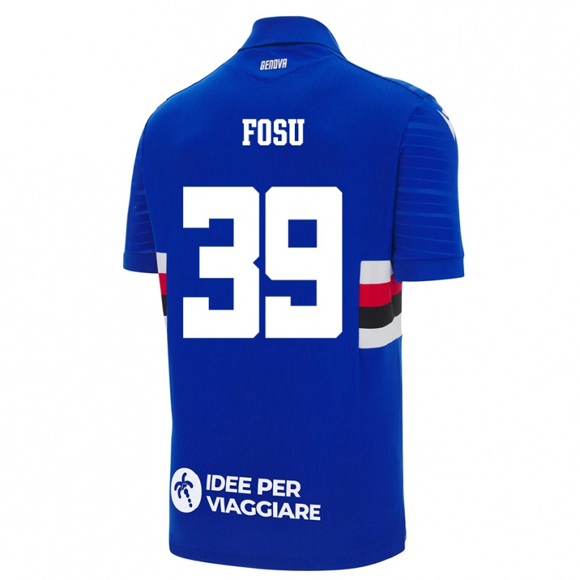 Danxen Heren Michael Fosu #39 Blauw Wit Thuisshirt Thuistenue 2025/26 T-Shirt