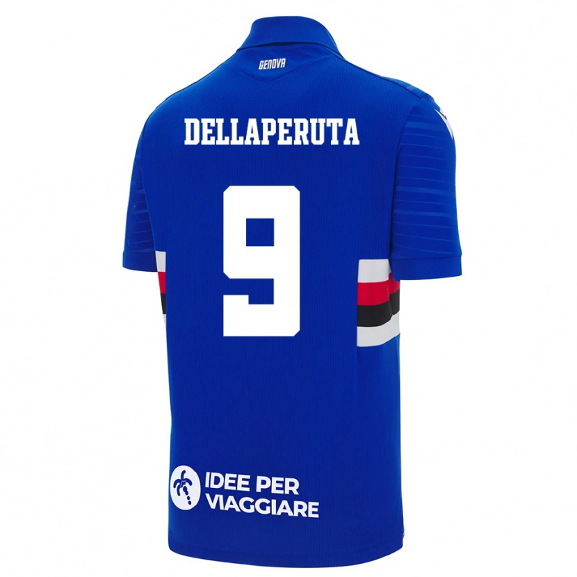 Danxen Heren Tori Dellaperuta #9 Blauw Wit Thuisshirt Thuistenue 2025/26 T-Shirt