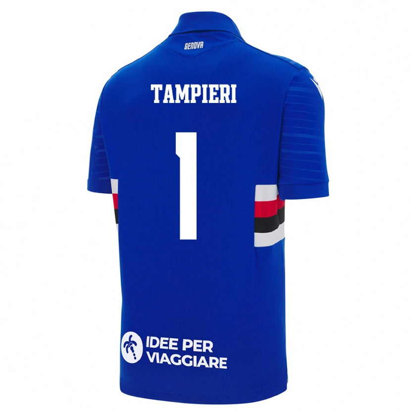 Danxen Heren Amanda Tampieri #1 Blauw Wit Thuisshirt Thuistenue 2025/26 T-Shirt
