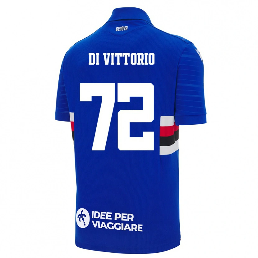 Danxen Heren Irene Di Vittorio #72 Blauw Wit Thuisshirt Thuistenue 2025/26 T-Shirt
