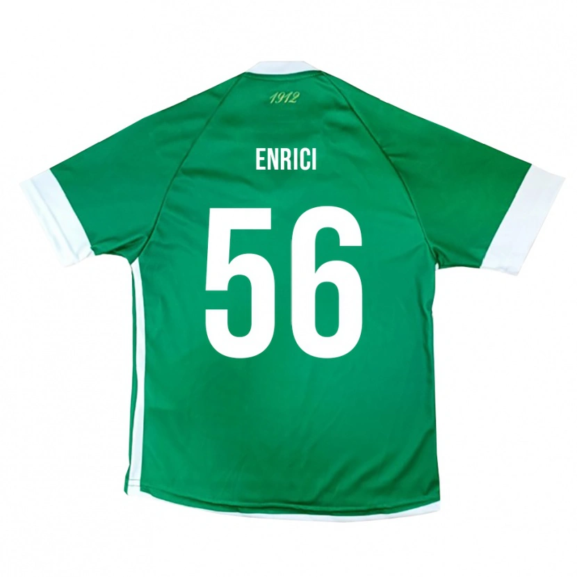 Danxen Heren Patrick Enrici #56 Groen Wit Thuisshirt Thuistenue 2025/26 T-Shirt