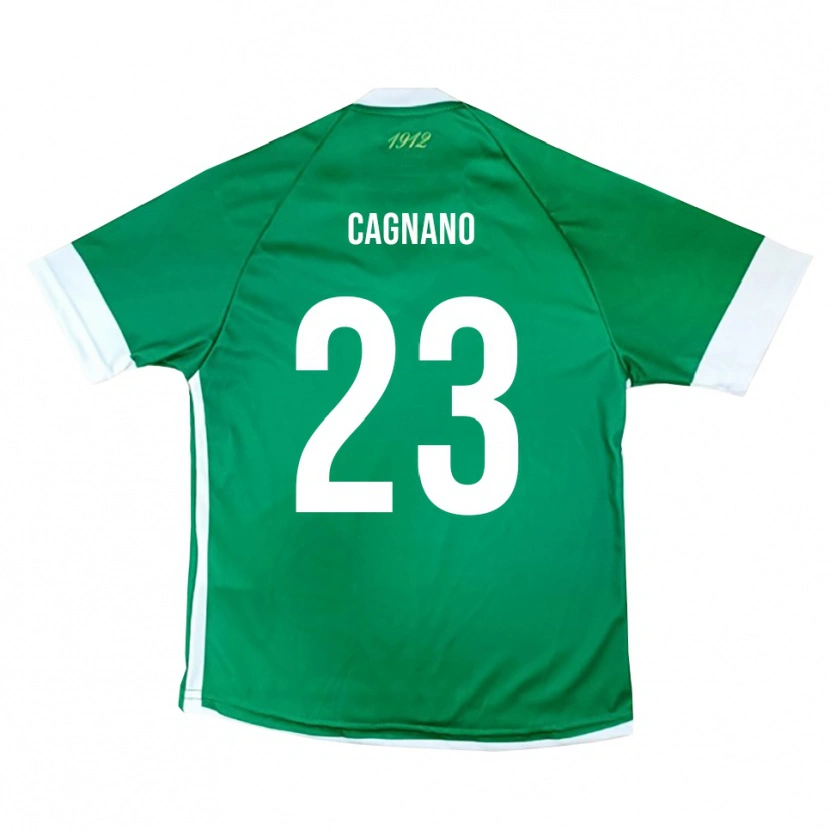 Danxen Heren Andrea Cagnano #23 Groen Wit Thuisshirt Thuistenue 2025/26 T-Shirt