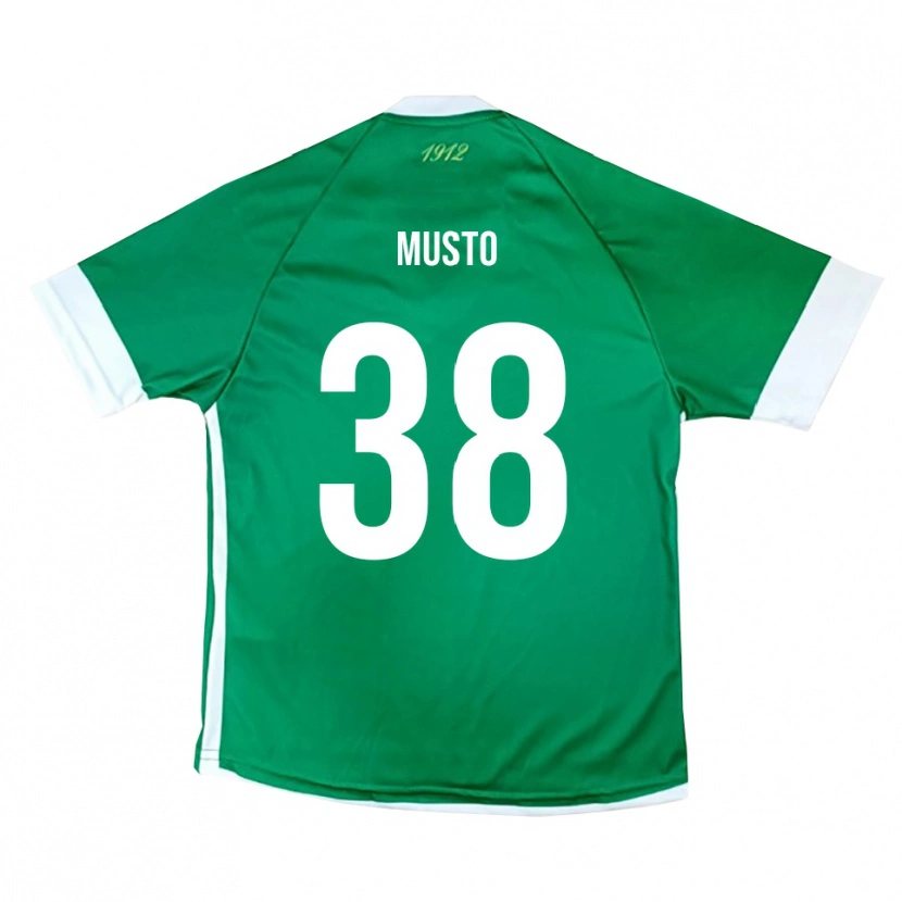Danxen Heren Mattia Musto #38 Groen Wit Thuisshirt Thuistenue 2025/26 T-Shirt