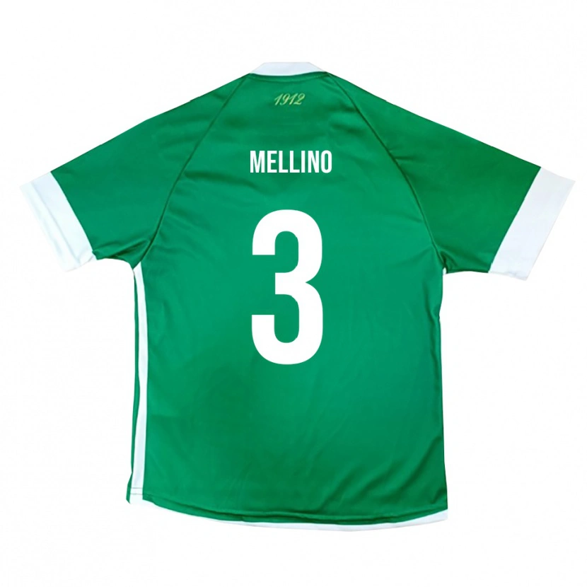 Danxen Heren Carlo Mellino #3 Groen Wit Thuisshirt Thuistenue 2025/26 T-Shirt