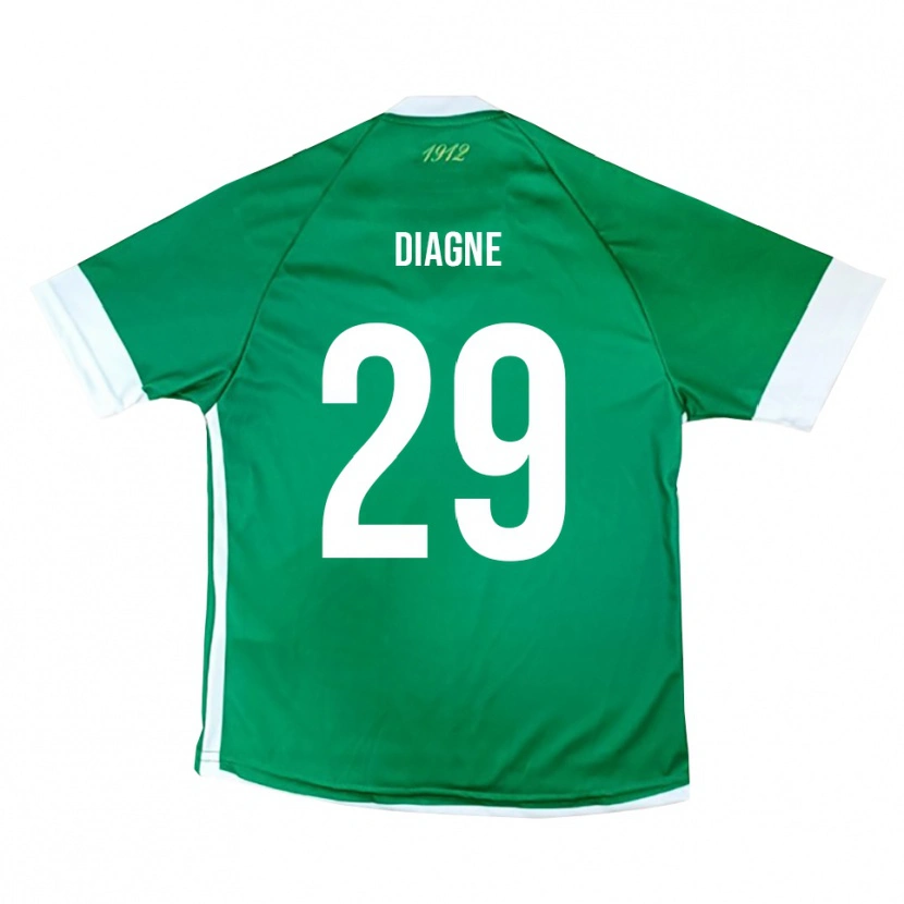 Danxen Heren Mamadou Diagne #29 Groen Wit Thuisshirt Thuistenue 2025/26 T-Shirt