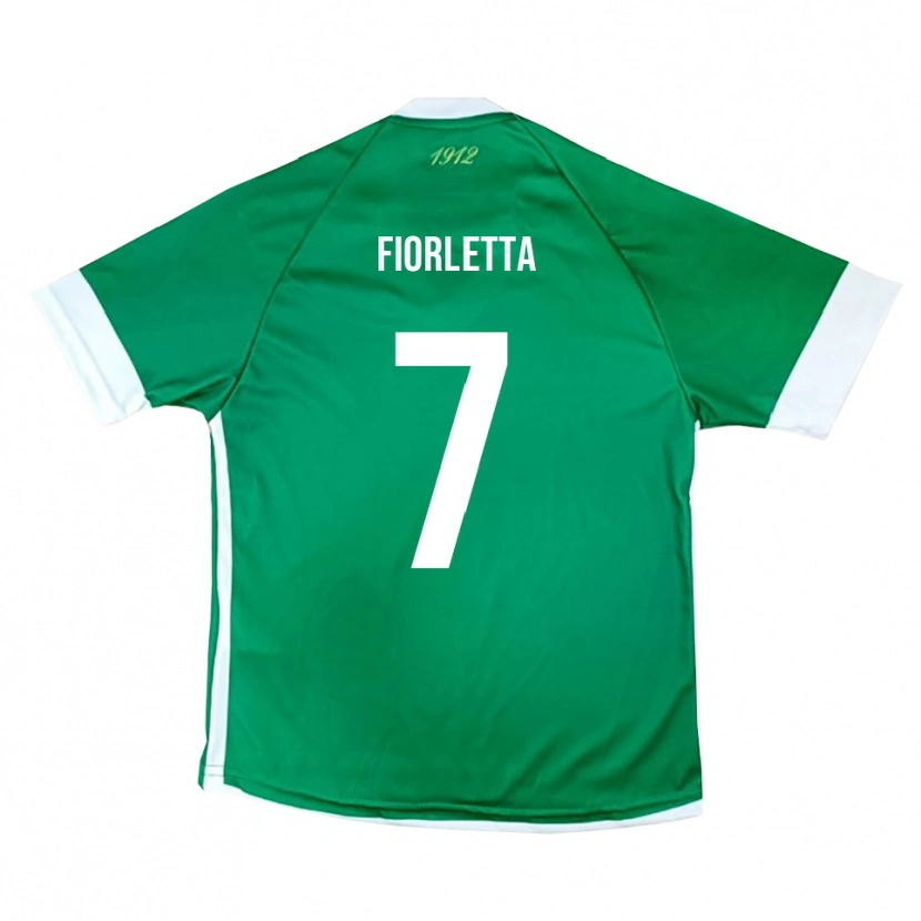 Danxen Heren Gianmarco Fiorletta #7 Groen Wit Thuisshirt Thuistenue 2025/26 T-Shirt