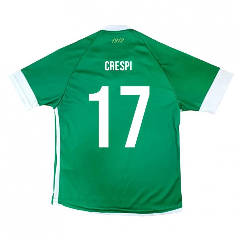 Danxen Heren Valerio Crespi #17 Groen Wit Thuisshirt Thuistenue 2025/26 T-Shirt
