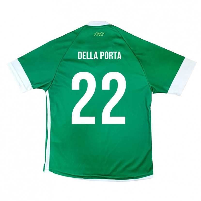 Danxen Heren Simone Della Porta #22 Groen Wit Thuisshirt Thuistenue 2025/26 T-Shirt