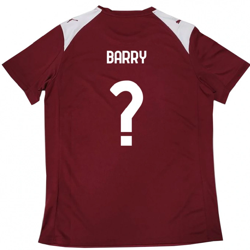 Danxen Heren Sammy Barry #0 Bourgondië Wit Thuisshirt Thuistenue 2025/26 T-Shirt
