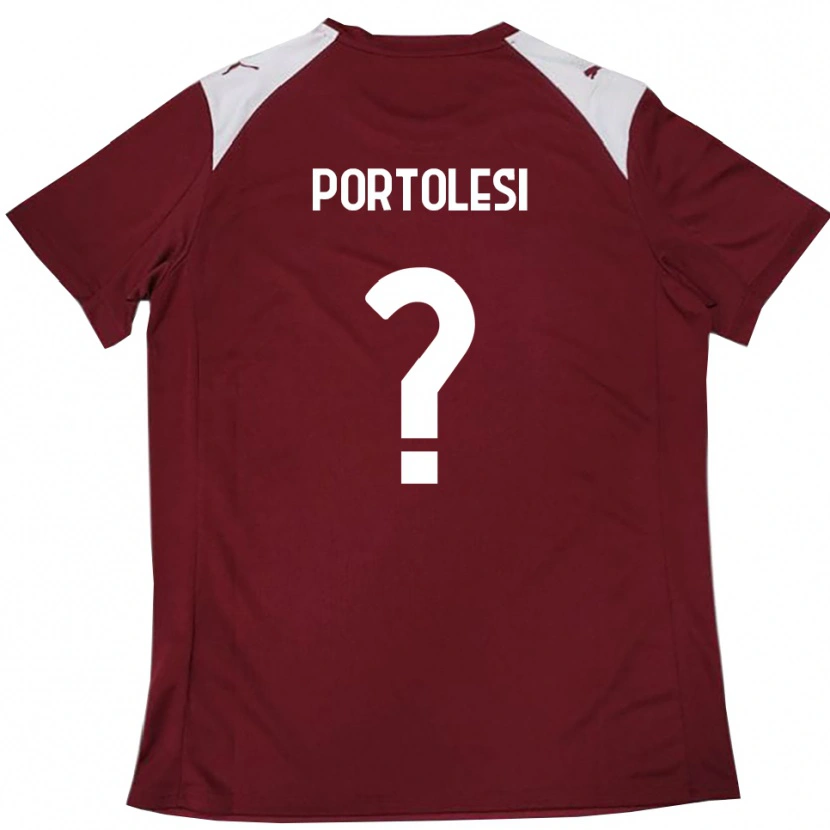 Danxen Heren Sebastien Portolesi #0 Bourgondië Wit Thuisshirt Thuistenue 2025/26 T-Shirt