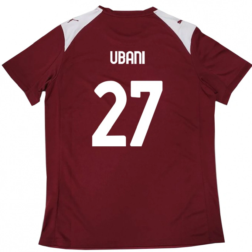 Danxen Heren Marlon Ubani #27 Bourgondië Wit Thuisshirt Thuistenue 2025/26 T-Shirt