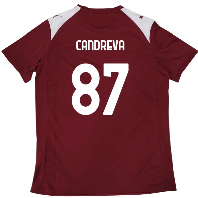 Danxen Heren Antonio Candreva #87 Bourgondië Wit Thuisshirt Thuistenue 2025/26 T-Shirt