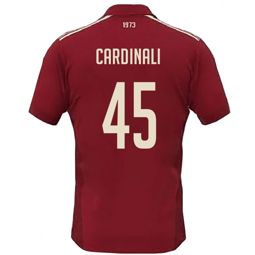 Danxen Heren Matteo Cardinali #45 Bourgondië Wit Thuisshirt Thuistenue 2025/26 T-Shirt