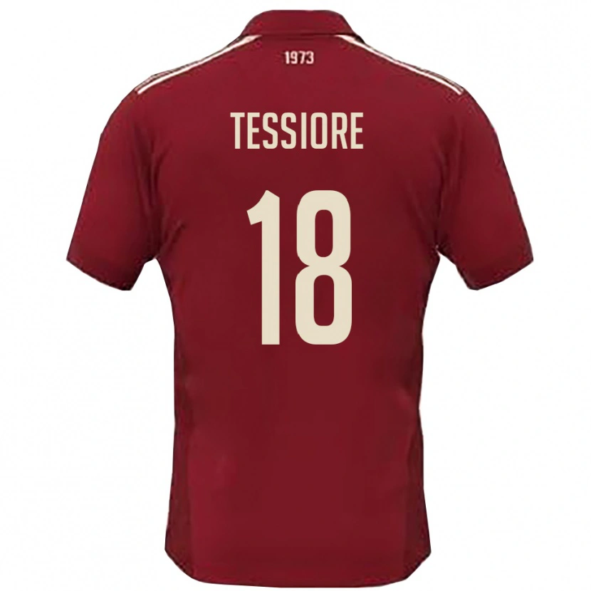 Danxen Heren Andrea Tessiore #18 Bourgondië Wit Thuisshirt Thuistenue 2025/26 T-Shirt