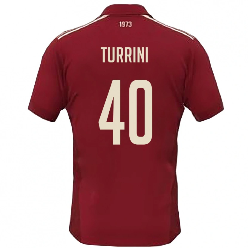Danxen Heren Giordano Turrini #40 Bourgondië Wit Thuisshirt Thuistenue 2025/26 T-Shirt
