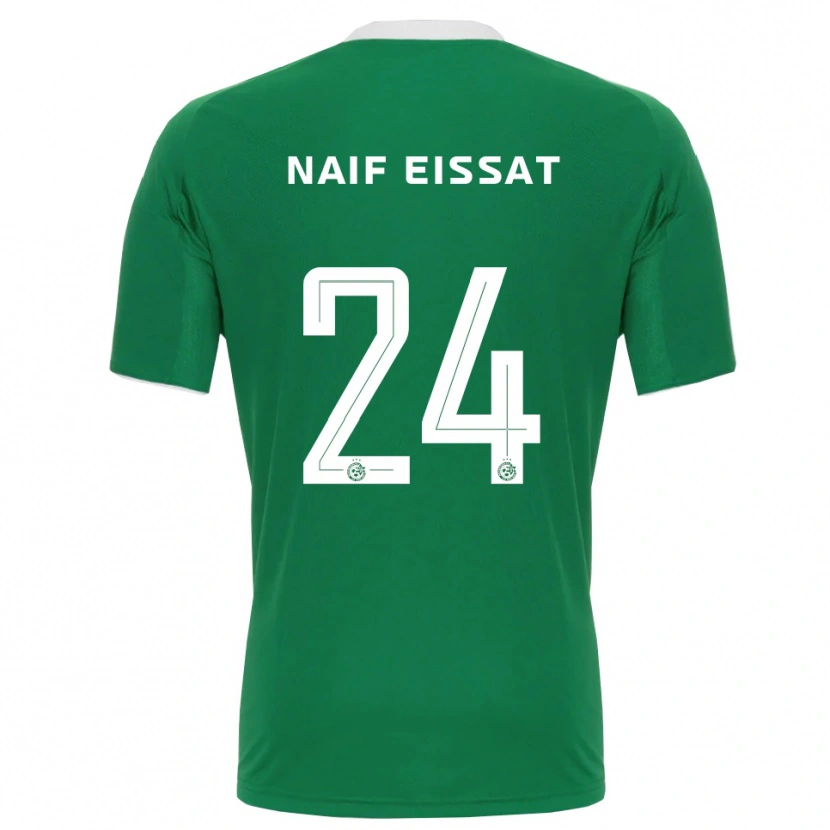 Danxen Heren Lisav Naif Eissat #24 Groen Wit Thuisshirt Thuistenue 2025/26 T-Shirt