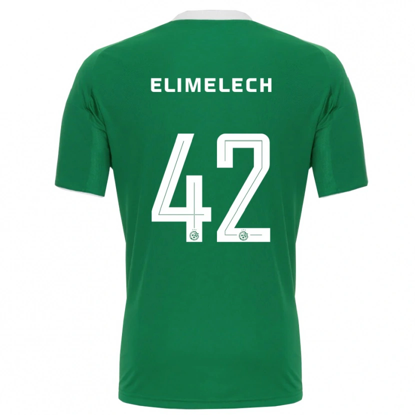 Danxen Heren Roey Elimelech #42 Groen Wit Thuisshirt Thuistenue 2025/26 T-Shirt