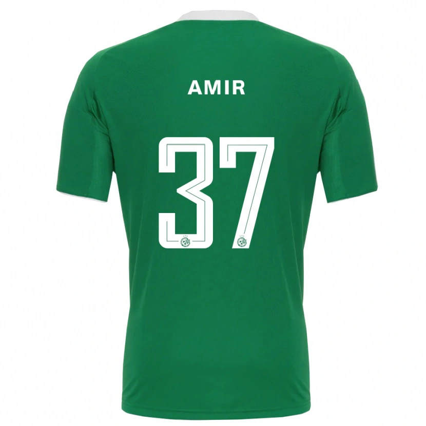 Danxen Heren Elad Amir #37 Groen Wit Thuisshirt Thuistenue 2025/26 T-Shirt