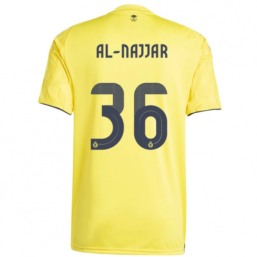 Danxen Heren Raghed Al-Najjar #36 Geel Zwart Thuisshirt Thuistenue 2025/26 T-Shirt