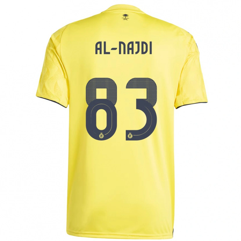 Danxen Heren Salem Al-Najdi #83 Geel Zwart Thuisshirt Thuistenue 2025/26 T-Shirt
