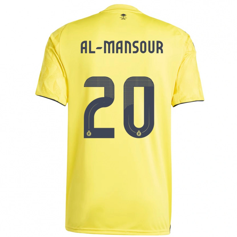 Danxen Heren Hamad Al-Mansour #20 Geel Zwart Thuisshirt Thuistenue 2025/26 T-Shirt