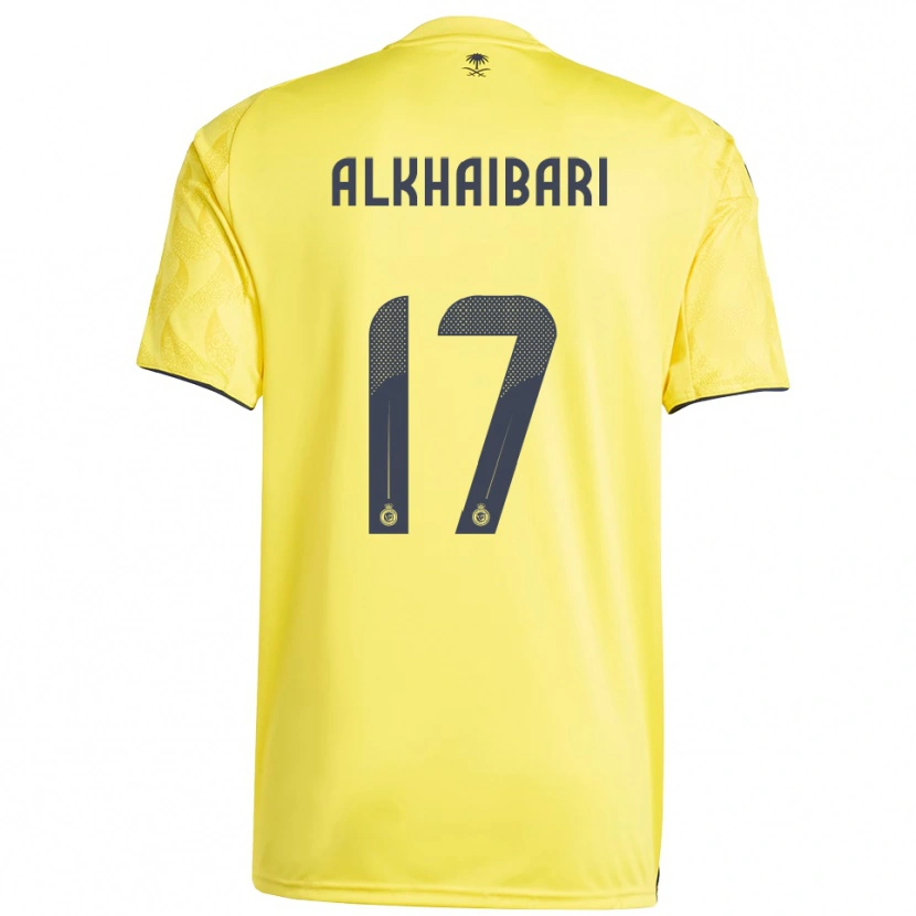 Danxen Heren Abdullah Al-Khaibari #17 Geel Zwart Thuisshirt Thuistenue 2025/26 T-Shirt