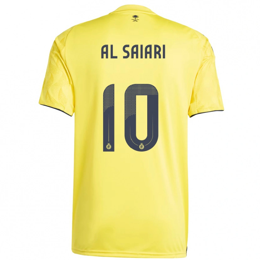 Danxen Heren Mubarkh Al-Saiari #10 Geel Zwart Thuisshirt Thuistenue 2025/26 T-Shirt