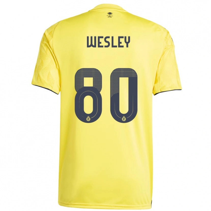 Danxen Heren Wesley #80 Geel Zwart Thuisshirt Thuistenue 2025/26 T-Shirt
