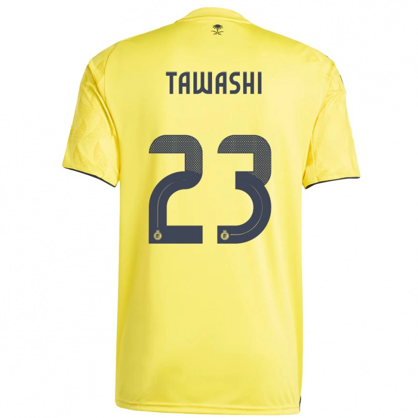 Danxen Heren Maher Tawashi #23 Geel Zwart Thuisshirt Thuistenue 2025/26 T-Shirt