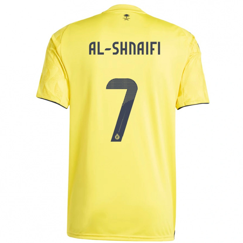 Danxen Heren Basmah Al-Shnaifi #7 Geel Zwart Thuisshirt Thuistenue 2025/26 T-Shirt