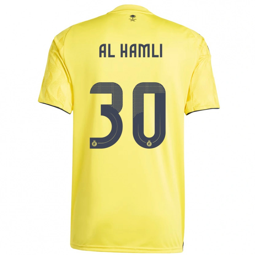 Danxen Heren Noura Al-Hamli #30 Geel Zwart Thuisshirt Thuistenue 2025/26 T-Shirt