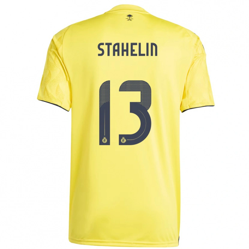 Danxen Heren Izabela Stahelin #13 Geel Zwart Thuisshirt Thuistenue 2025/26 T-Shirt
