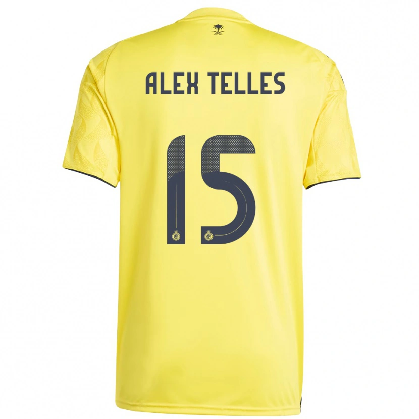 Danxen Heren Alex Telles #15 Geel Zwart Thuisshirt Thuistenue 2025/26 T-Shirt